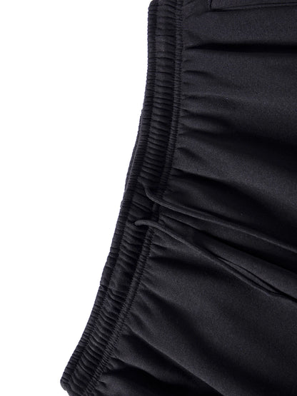 Men's Multi-Pockets Sweatpants Autumn Winter Drawstring Straight Fit Pants Running Jogger Sports Gym Trousers Male Loose Pants - ZOOMNSTORE