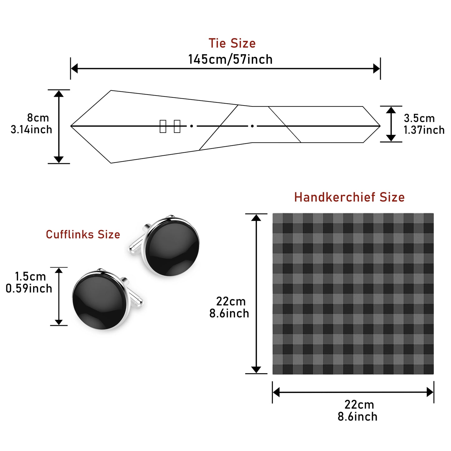 Mens Blue Gold Tie  Pocket Square Set - Wedding  Party Accessories - ZOOMNSTORE