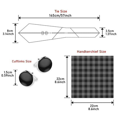 Mens Blue Gold Tie  Pocket Square Set - Wedding  Party Accessories - ZOOMNSTORE