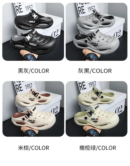 Men's Non Slip Clogs - Wear Resistant Thick Sole Sandals | Comfortable Outdoor Shoes - ZOOMNSTORE