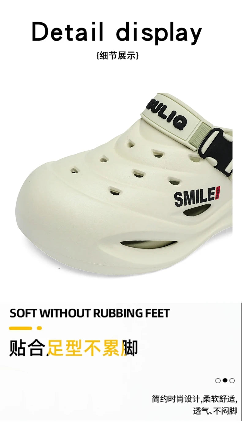 Men's Non Slip Clogs - Wear Resistant Thick Sole Sandals | Comfortable Outdoor Shoes - ZOOMNSTORE