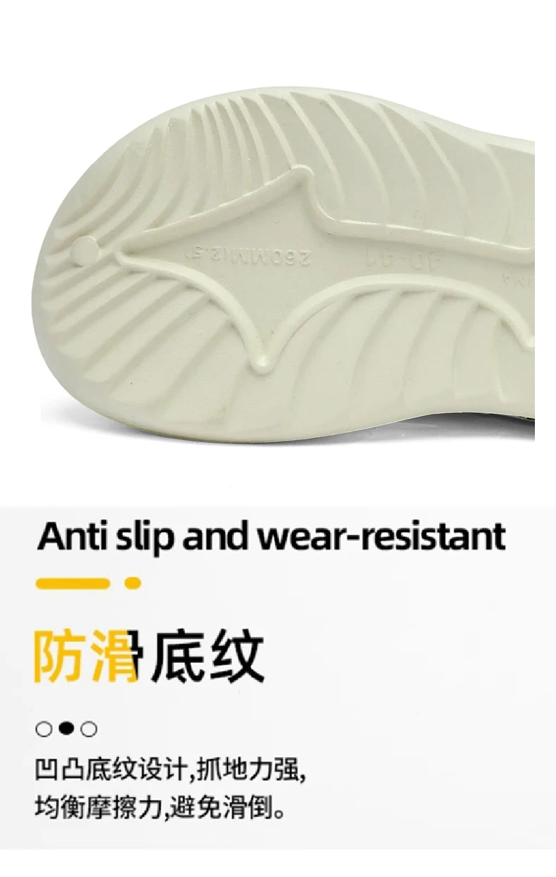 Men's Non Slip Clogs - Wear Resistant Thick Sole Sandals | Comfortable Outdoor Shoes - ZOOMNSTORE