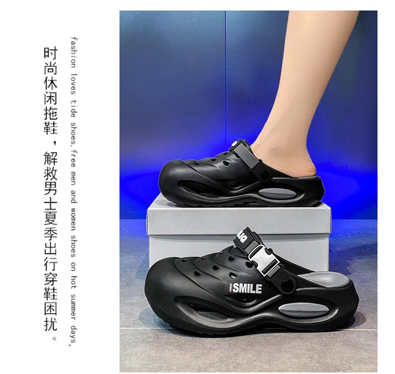Men's Non Slip Clogs - Wear Resistant Thick Sole Sandals | Comfortable Outdoor Shoes - ZOOMNSTORE
