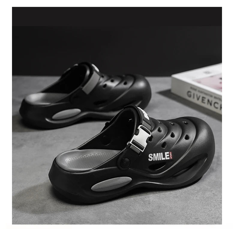 Men's Non Slip Clogs - Wear Resistant Thick Sole Sandals | Comfortable Outdoor Shoes - ZOOMNSTORE