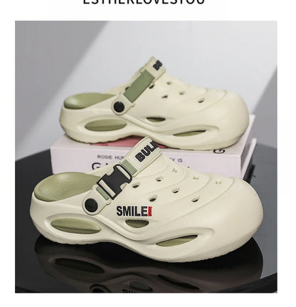 Men's Non Slip Clogs - Wear Resistant Thick Sole Sandals | Comfortable Outdoor Shoes - ZOOMNSTORE