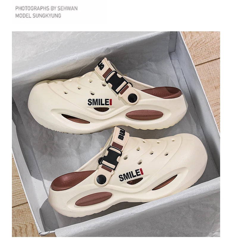 Men's Non Slip Clogs - Wear Resistant Thick Sole Sandals | Comfortable Outdoor Shoes - ZOOMNSTORE