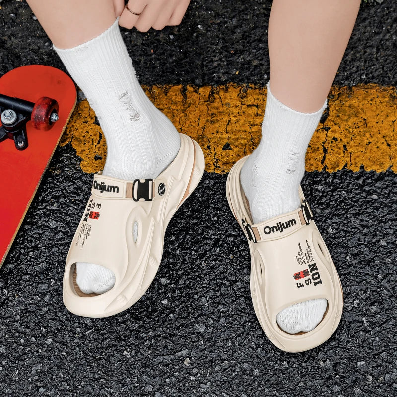 Men's Outdoor Sandals – Comfortable Soft EVA Casual Slip-Ons for Summer Beach - ZOOMNSTORE