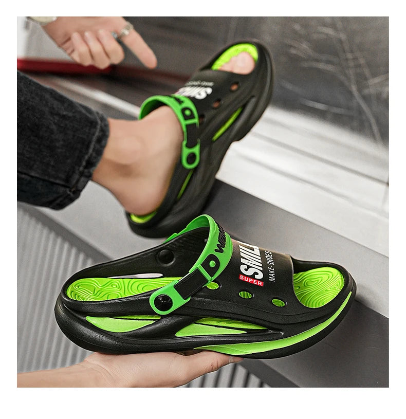 Men's Outdoor Sandals – Comfortable Soft Sole Slides | Casual Beach Shoes - ZOOMNSTORE