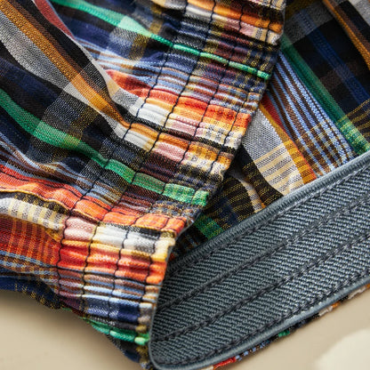 Men's Plaid Boxer Shorts - 4 Pack Cotton Breathable Comfortable Boxers - ZOOMNSTORE