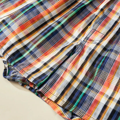 Men's Plaid Boxer Shorts - 4 Pack Cotton Breathable Comfortable Boxers - ZOOMNSTORE