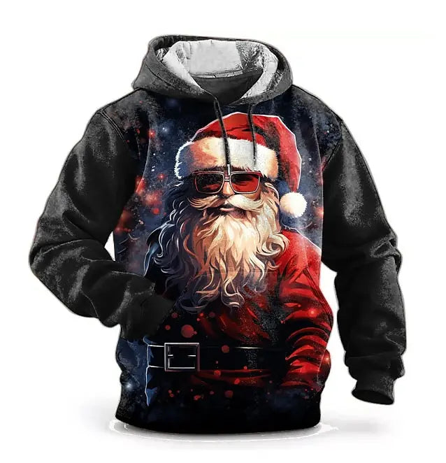 Men's Printed Hoodie - Harajuku Hooded Shirt | Casual 3D Print Pullover Sweatshirt - ZOOMNSTORE