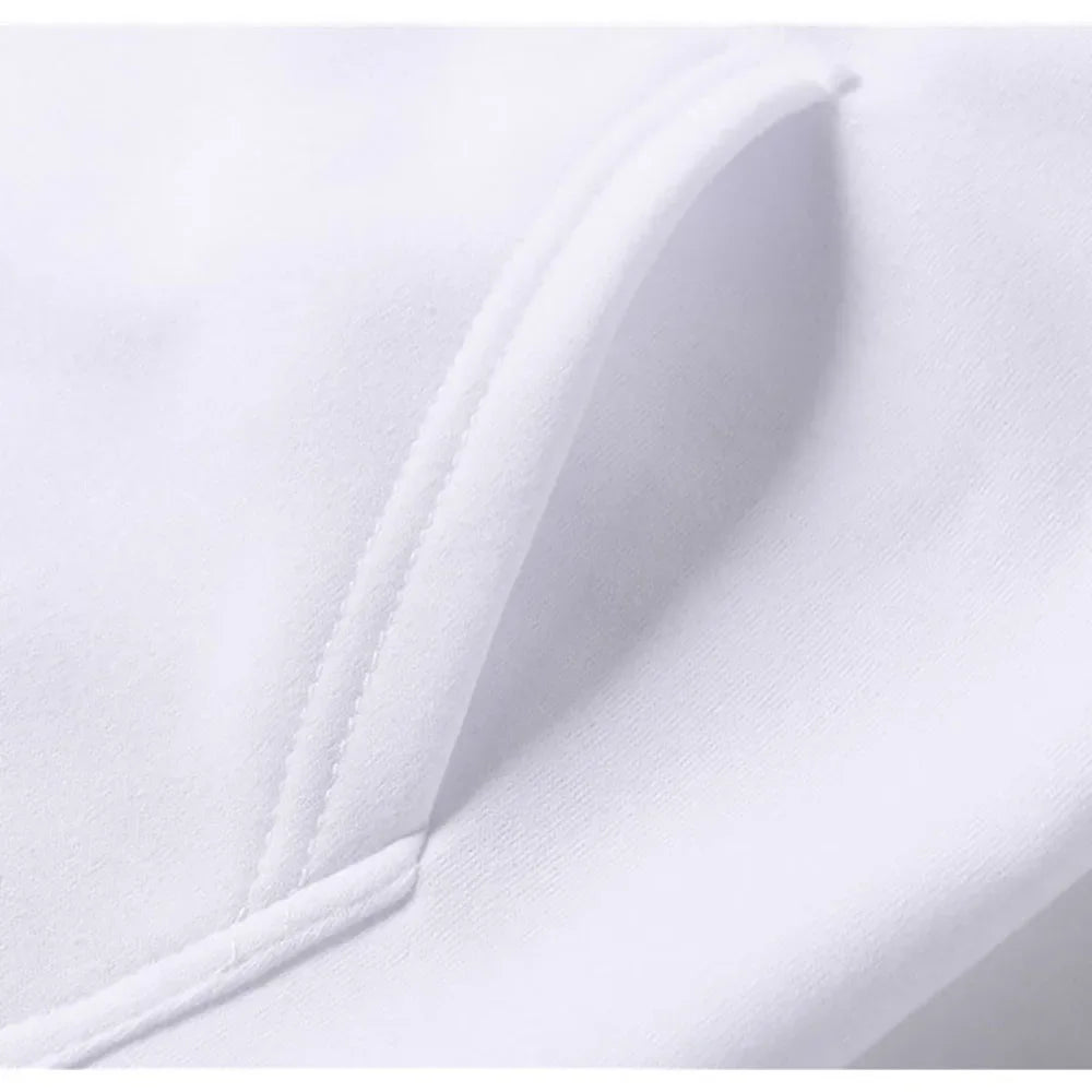 Men's Printed Hoodie - Warm Fleece Pullover Casual Sweatshirt Street Style - ZOOMNSTORE