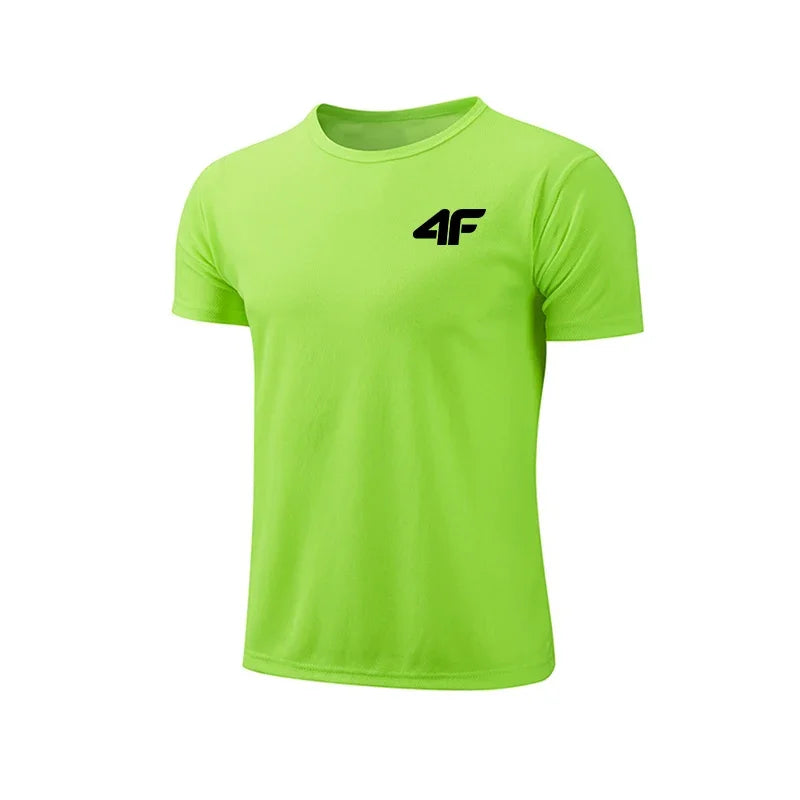 Mens Quick-Dry Breathable Training T-Shirt - Summer Gym Fitness Top - ZOOMNSTORE