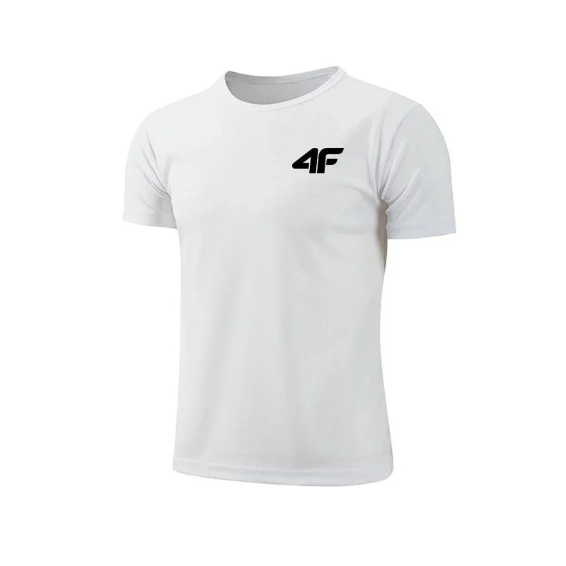 Mens Quick-Dry Breathable Training T-Shirt - Summer Gym Fitness Top - ZOOMNSTORE