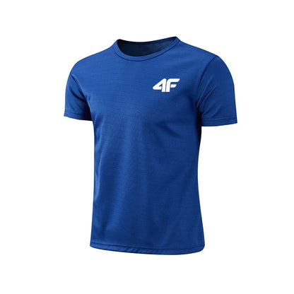 Mens Quick-Dry Breathable Training T-Shirt - Summer Gym Fitness Top - ZOOMNSTORE