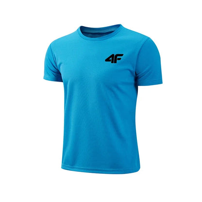 Mens Quick-Dry Breathable Training T-Shirt - Summer Gym Fitness Top - ZOOMNSTORE