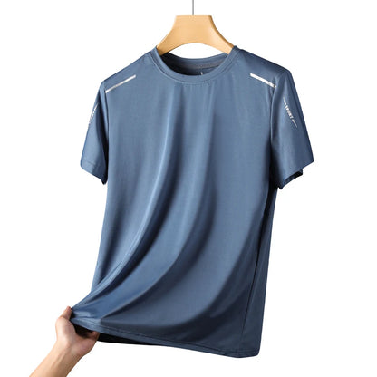 Mens Quick-Dry Running T-Shirt - Breathable Outdoor Sports Tee - ZOOMNSTORE
