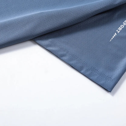 Mens Quick-Dry Running T-Shirt - Breathable Outdoor Sports Tee - ZOOMNSTORE