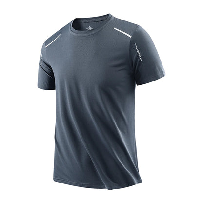 Mens Quick-Dry Running T-Shirt - Breathable Outdoor Sports Tee - ZOOMNSTORE