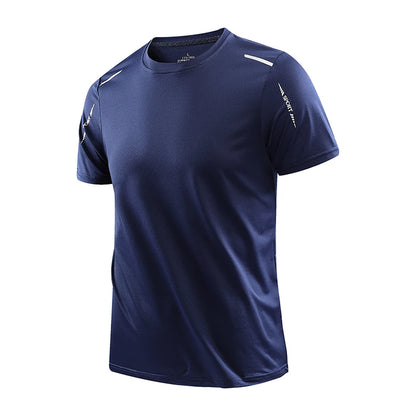 Mens Quick-Dry Running T-Shirt - Breathable Outdoor Sports Tee - ZOOMNSTORE
