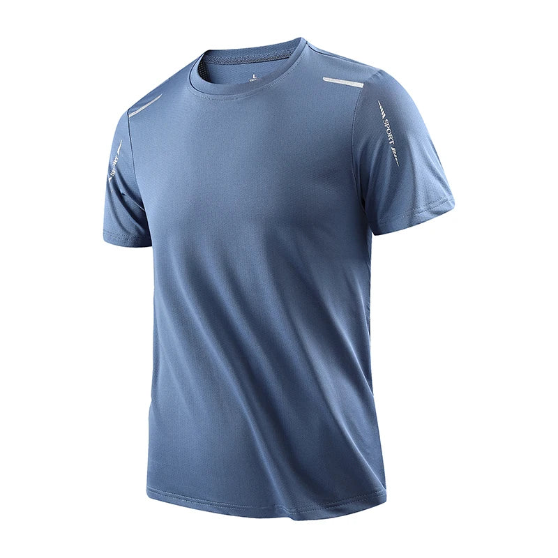 Mens Quick-Dry Running T-Shirt - Breathable Outdoor Sports Tee - ZOOMNSTORE