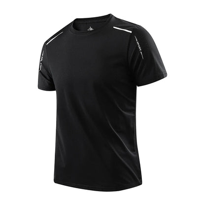 Mens Quick-Dry Running T-Shirt - Breathable Outdoor Sports Tee - ZOOMNSTORE