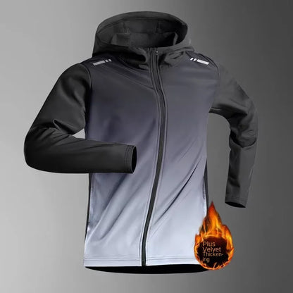 Men's Running Jacket - Lightweight Quick Dry Windbreaker for Fall Training - ZOOMNSTORE