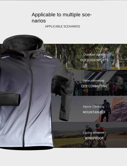 Men's Running Jacket - Lightweight Quick Dry Windbreaker for Fall Training - ZOOMNSTORE