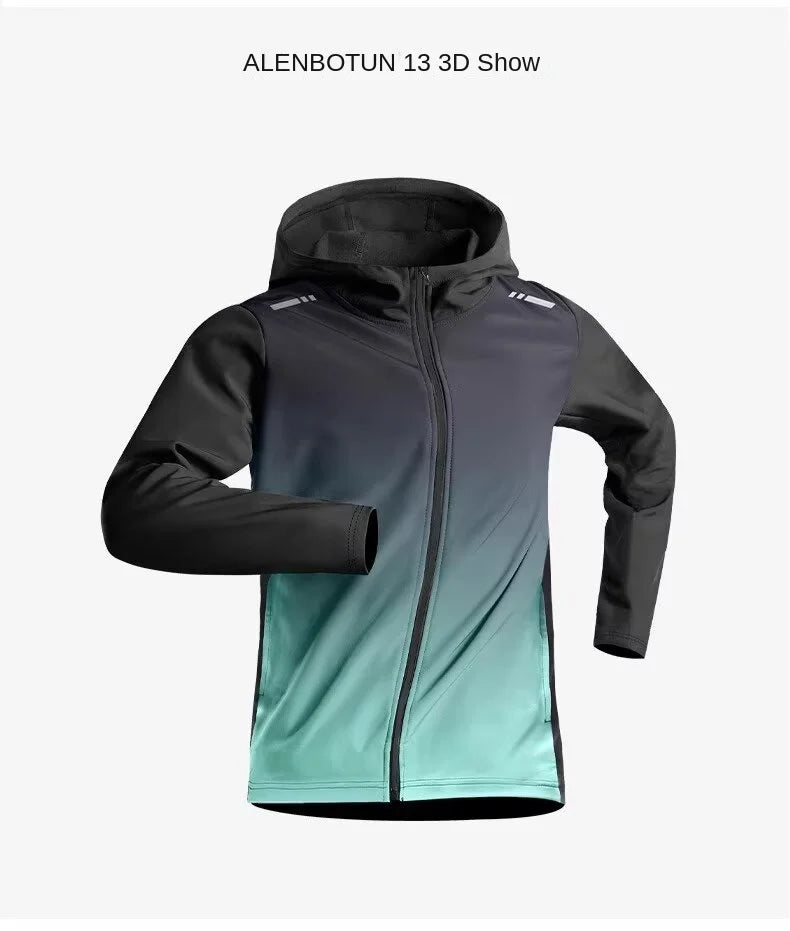 Men's Running Jacket - Lightweight Quick Dry Windbreaker for Fall Training - ZOOMNSTORE