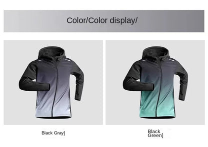 Men's Running Jacket - Lightweight Quick Dry Windbreaker for Fall Training - ZOOMNSTORE