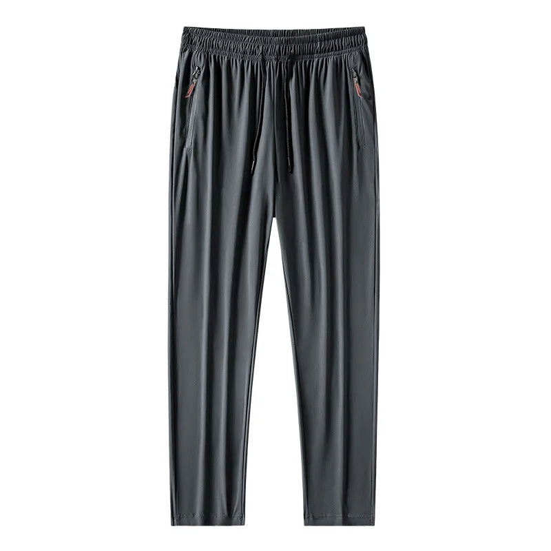 Men's Running Pants Quick Dry Trousers with Zipper Pockets - Lightweight Sport Jogging Bottoms - ZOOMNSTORE