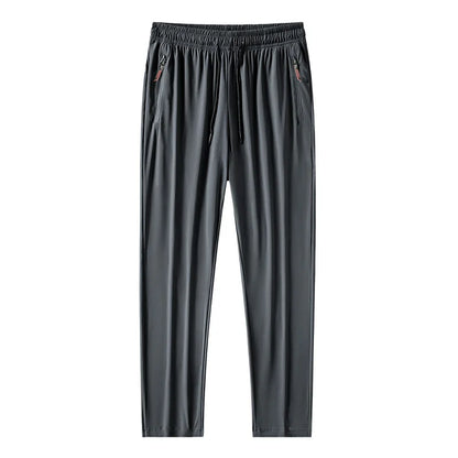 Men's Running Pants Quick Dry Trousers with Zipper Pockets - Lightweight Sport Jogging Bottoms - ZOOMNSTORE