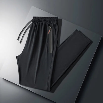 Men's Running Pants Quick Dry Trousers with Zipper Pockets - Lightweight Sport Jogging Bottoms - ZOOMNSTORE