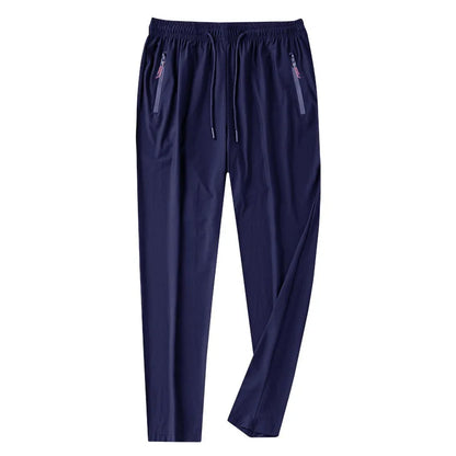 Men's Running Pants Quick Dry Trousers with Zipper Pockets - Lightweight Sport Jogging Bottoms - ZOOMNSTORE