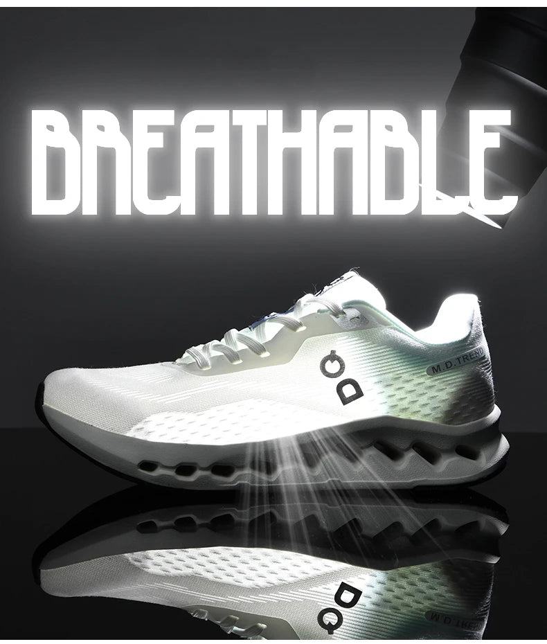 Men's Running Shoes Cushioned Breathable Knit Sneakers With Arch Support - ZOOMNSTORE