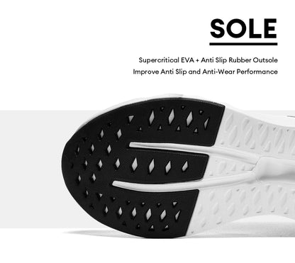 Men's Running Shoes Cushioned Breathable Knit Sneakers With Arch Support - ZOOMNSTORE