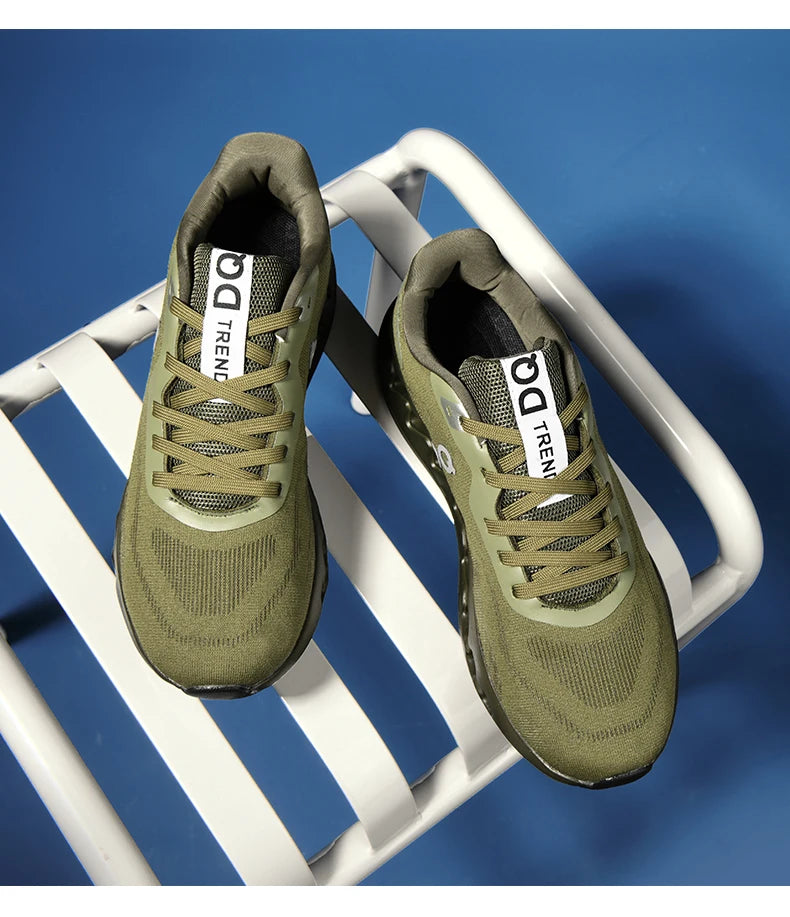 Men's Running Shoes Cushioned Breathable Knit Sneakers With Arch Support - ZOOMNSTORE