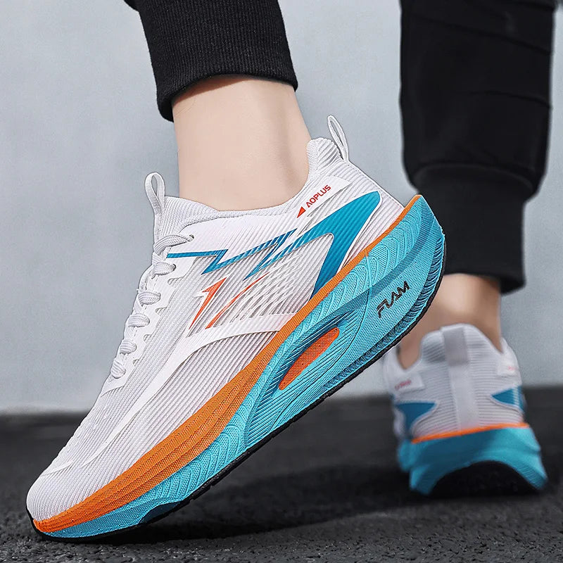 Men's Running Shoes - EZIIOT Breathable Air Mesh Sneakers with Cushioning Popcorn Sole - ZOOMNSTORE