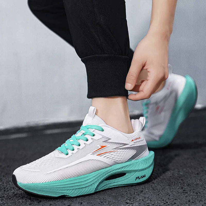 Men's Running Shoes - EZIIOT Breathable Air Mesh Sneakers with Cushioning Popcorn Sole - ZOOMNSTORE