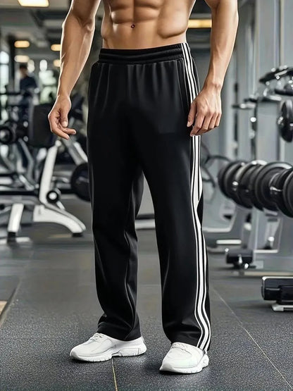 Men's Running Sweatpants – Breathable Polyester Jogging Pants, Loose Fit Training Gear - ZOOMNSTORE