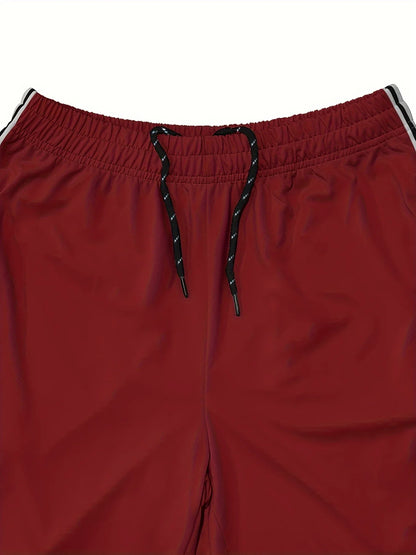 Men's Running Sweatpants – Breathable Polyester Jogging Pants, Loose Fit Training Gear - ZOOMNSTORE