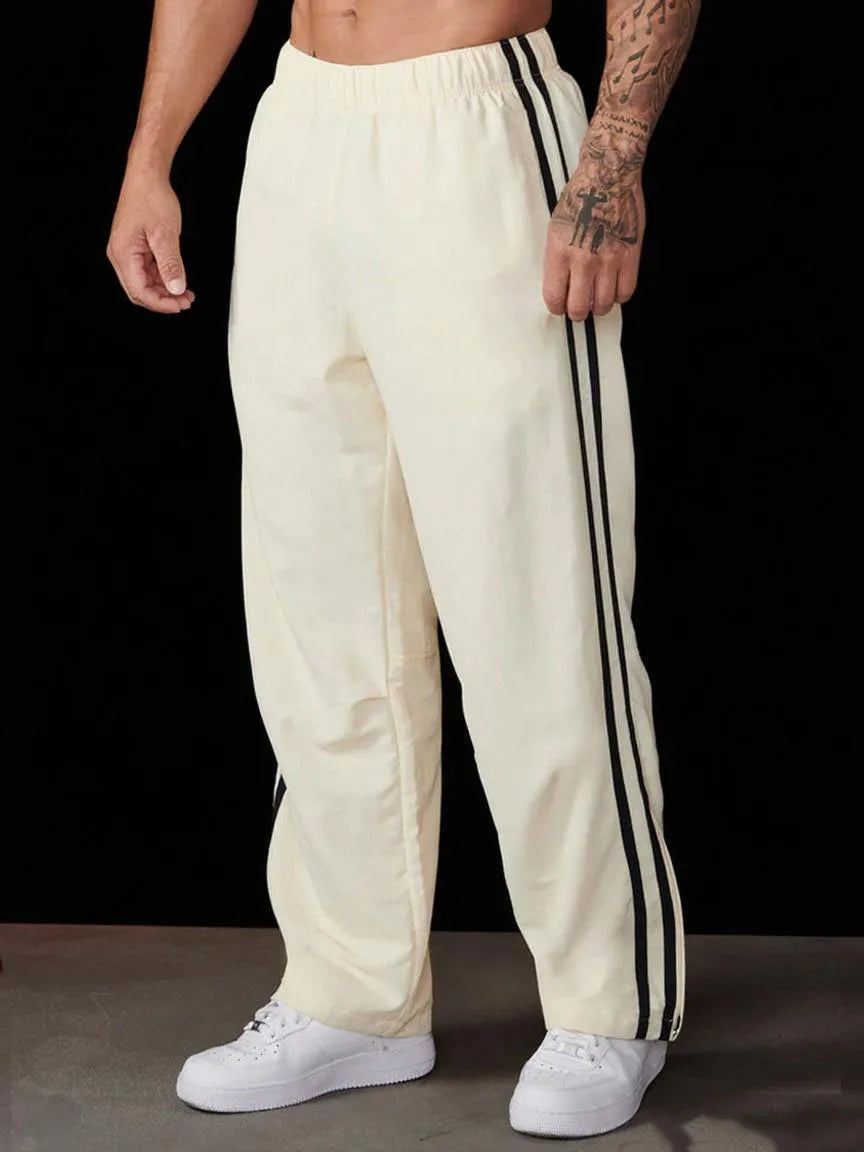 Men's Running Sweatpants – Breathable Polyester Jogging Pants, Loose Fit Training Gear - ZOOMNSTORE