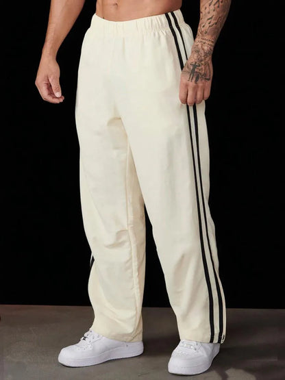 Men's Running Sweatpants – Breathable Polyester Jogging Pants, Loose Fit Training Gear - ZOOMNSTORE