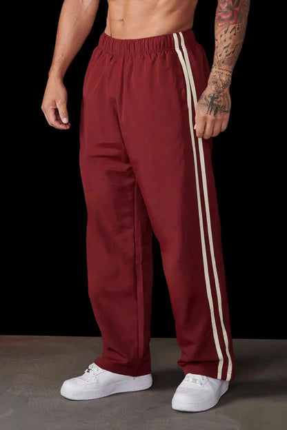 Men's Running Sweatpants – Breathable Polyester Jogging Pants, Loose Fit Training Gear - ZOOMNSTORE