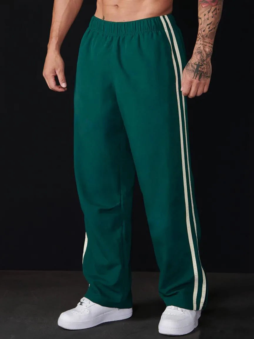 Men's Running Sweatpants – Breathable Polyester Jogging Pants, Loose Fit Training Gear - ZOOMNSTORE