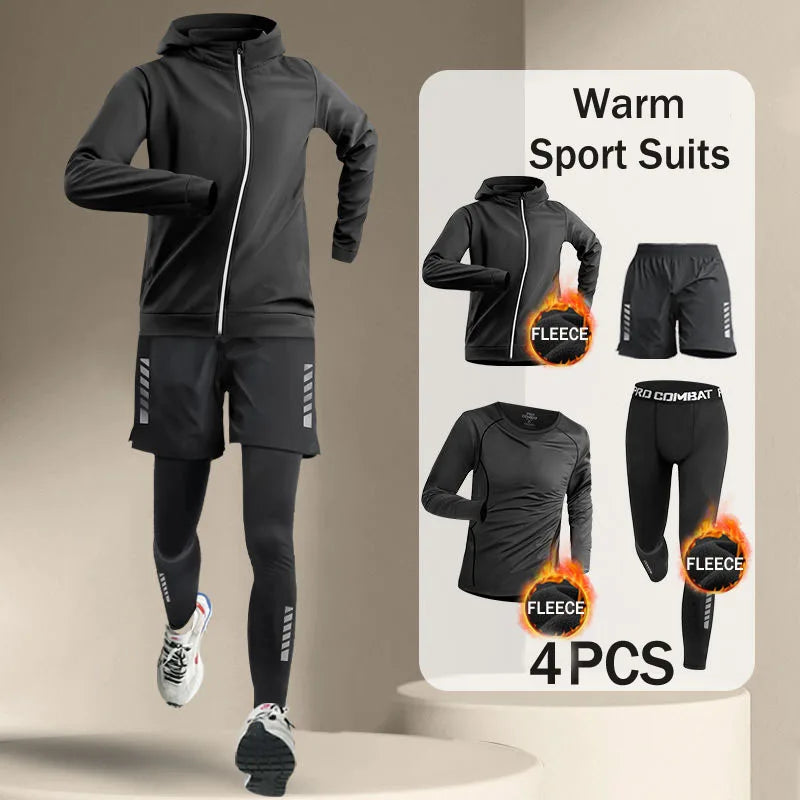 Men's Running Tracksuit – Outdoor Running Set With Quick Dry Windproof Jogging Suit - ZOOMNSTORE