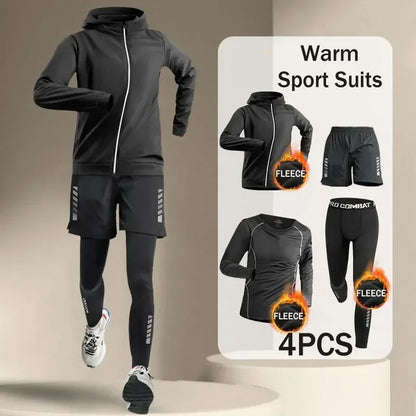 Men's Running Tracksuit – Outdoor Running Set With Quick Dry Windproof Jogging Suit - ZOOMNSTORE