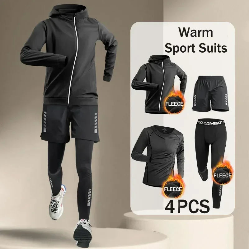 Men's Running Tracksuit – Outdoor Running Set With Quick Dry Windproof Jogging Suit - ZOOMNSTORE