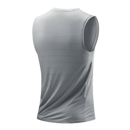 Mens Quick-Dry Running Vest - Breathable Sleeveless Gym Tank Top - ZOOMNSTORE