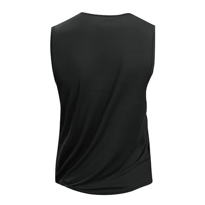 Mens Quick-Dry Running Vest - Breathable Sleeveless Gym Tank Top - ZOOMNSTORE
